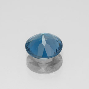 Topázio azul natural 1,75ct, corte redondo, SI