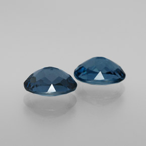 Pedras preciosas de topázio azul natural de  ct, corte oval, VS