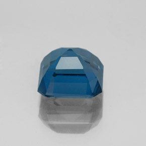 Topázio azul natural 3,34ct, corte esmeralda, SI