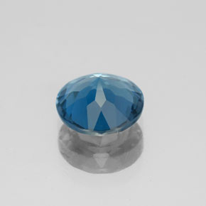 Topázio azul natural 1,92ct, corte redondo, VS-SI