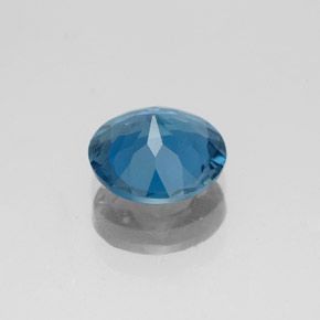 Topázio azul natural 1,90ct, corte redondo, SI