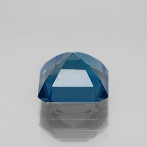 Topázio azul natural 3,03ct, corte esmeralda, VVS