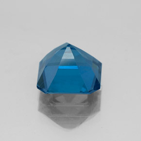 Topázio azul natural 2,85ct, corte esmeralda, VS-SI