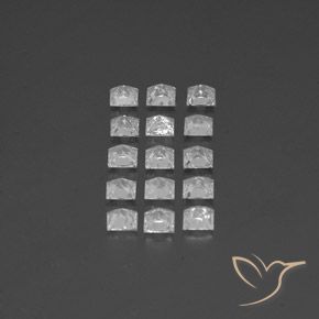 Pedras preciosas de Topázio Branco natural de 3.79 ct, Quadrado, SI