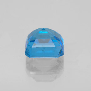 Topázio azul natural 2,23ct, corte esmeralda, VS