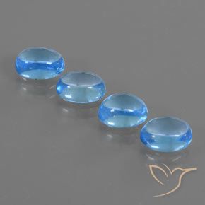 5.38ctw Natural Azul Suíço Topázio, oval, Transparente