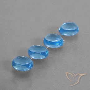 5.64ctw Natural Azul Suíço Topázio, oval, Transparente