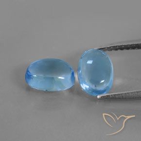 2.26ctw Natural Azul Suíço Topázio, oval, Transparente