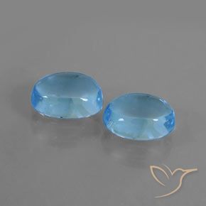 Pedras preciosas de Topázio Azul Suíço natural de 2.26 ct, oval, Transparente
