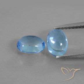 2.12ctw Natural Azul Suíço Topázio, oval, Transparente
