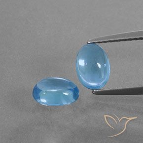 2.30ctw Natural Azul Suíço Topázio, oval, Transparente
