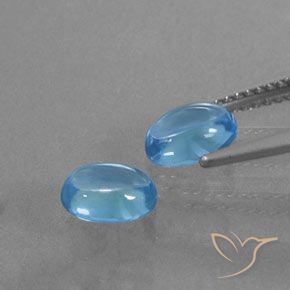 Pedras preciosas de Topázio Azul Suíço natural de 2.30 ct, oval, Transparente