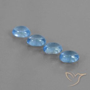 4.19ctw Natural Azul Suíço Topázio, oval, Transparente