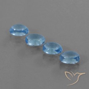 4.65ctw Natural Azul Suíço Topázio, oval, Transparente