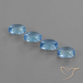 4.65ctw Natural Azul Suíço Topázio, oval, Transparente