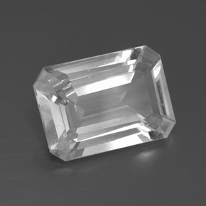 Topázio Branco Natural 7.34ct, Corte Esmeralda, VS