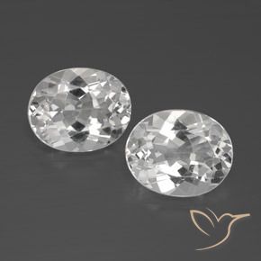 8.23ctw Natural Branco Topázio, oval, VVS-VS