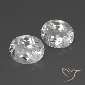 Pedras preciosas de Topázio Branco natural de 8.23 ct, oval, VVS-VS