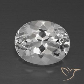 4.62ct Natural Branco claro Topázio, oval, VVS-VS