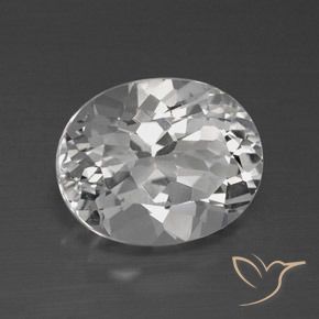 Topázio Branco claro Natural 4.62ct, oval, VVS-VS