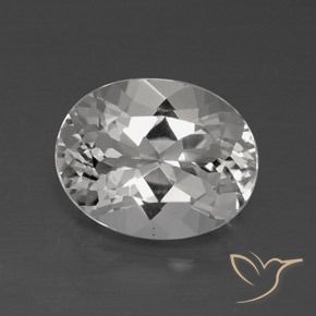 4.13ct Natural Branco claro Topázio, oval, VVS-VS