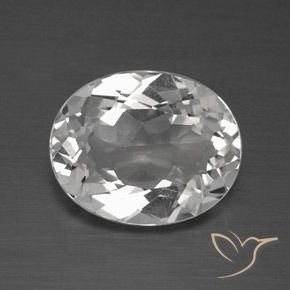 4.00ct Natural Branco claro Topázio, oval, VVS-VS