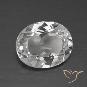 Topázio Branco claro Natural 4.00ct, oval, VVS-VS