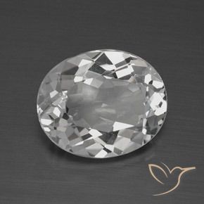 Topázio Branco claro Natural 4.08ct, oval, VVS