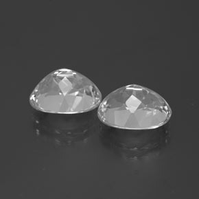 Pedras preciosas de Topázio Branco claro natural de 9.22 ct, Corte Oval, VS