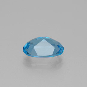 Topázio azul natural 2,41ct, corte oval, VS