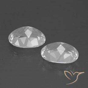 Pedras preciosas de Topázio Branco natural de 6.12 ct, oval, VVS-VS