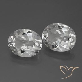 Pedras preciosas de Topázio Branco natural de 7.48 ct, oval, VVS-VS