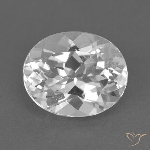 4.30ct Natural Branco Topázio, oval, VVS-VS