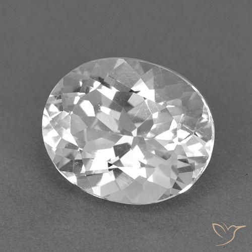 Topázio Branco Natural 4.30ct, oval, VVS-VS