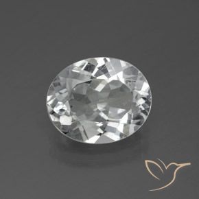 3.70ct Natural Branco claro Topázio, oval, VS
