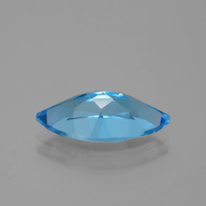 Topázio azul natural 4,59ct, marquise, VVS
