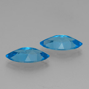 Pedras preciosas de topázio azul natural de 8,16 ct, marquise, VVS