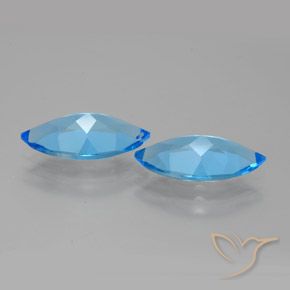 Pedras preciosas de Topázio Azul Suíço natural de 7.87 ct, Marquesa, VVS-VS