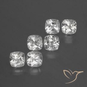 Pedras preciosas de Topázio Branco natural de 3.19 ct, Almofada, VVS-VS