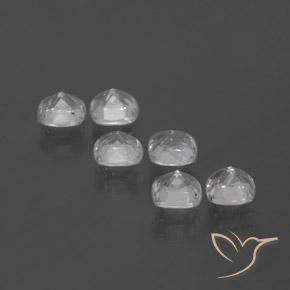 Pedras preciosas de Topázio Branco natural de 3.19 ct, Almofada, VVS-VS