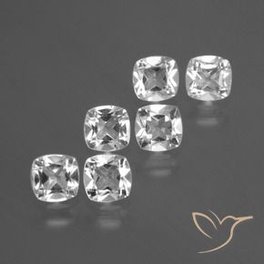 Pedras preciosas de Topázio Branco claro natural de 2.82 ct, Almofada, VVS-VS