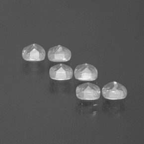 Pedras preciosas de topázio branco natural de 3,14 ct, almofada cortada, VVS-VS