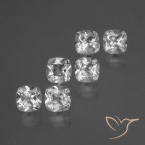 Pedras preciosas de Topázio Branco claro natural de 3.16 ct, Almofada, VVS-VS