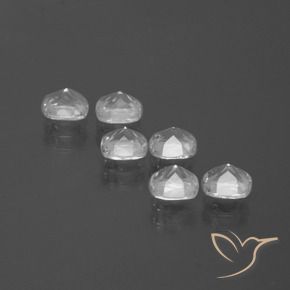 Pedras preciosas de Topázio Branco claro natural de 2.97 ct, Almofada, VVS-VS