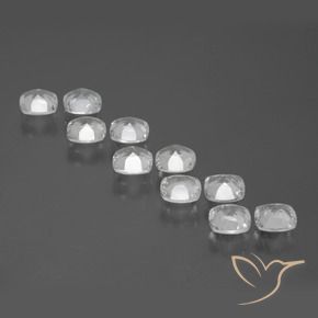 Pedras preciosas de Topázio Branco claro natural de 4.17 ct, Almofada, VVS-VS