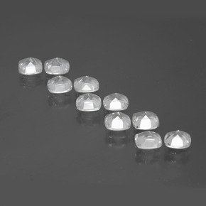 Pedras preciosas de Topázio Branco natural de 4.65 ct, Almofada cortada, VVS-VS