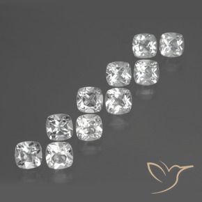 Pedras preciosas de Topázio Branco natural de 5.27 ct, Almofada, VVS-VS