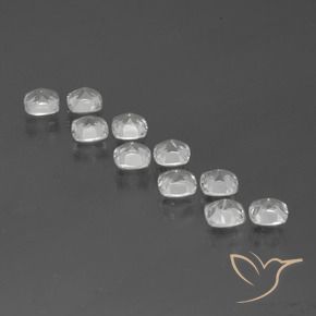 Pedras preciosas de Topázio Branco natural de 4.66 ct, Almofada, VVS-VS