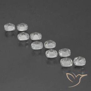 Pedras preciosas de Topázio Branco natural de 4.79 ct, Almofada, VVS-VS