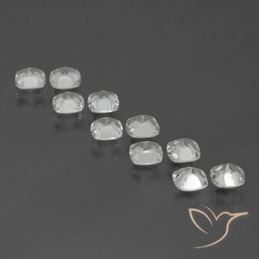 Pedras preciosas de Topázio Branco claro natural de 4.48 ct, Almofada, VVS-VS